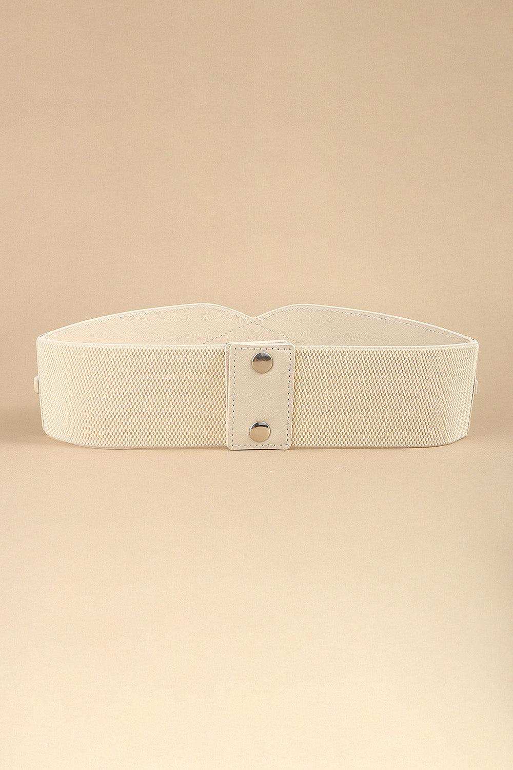 Elastic Wide PU Belt - Trendsi - Flyclothing LLC