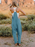 Double Take V-Neck Sleeveless Jumpsuit with Pocket - Trendsi - Flyclothing LLC