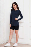 Basic Bae Full Size Round Neck Long Sleeve Top - Trendsi - Flyclothing LLC