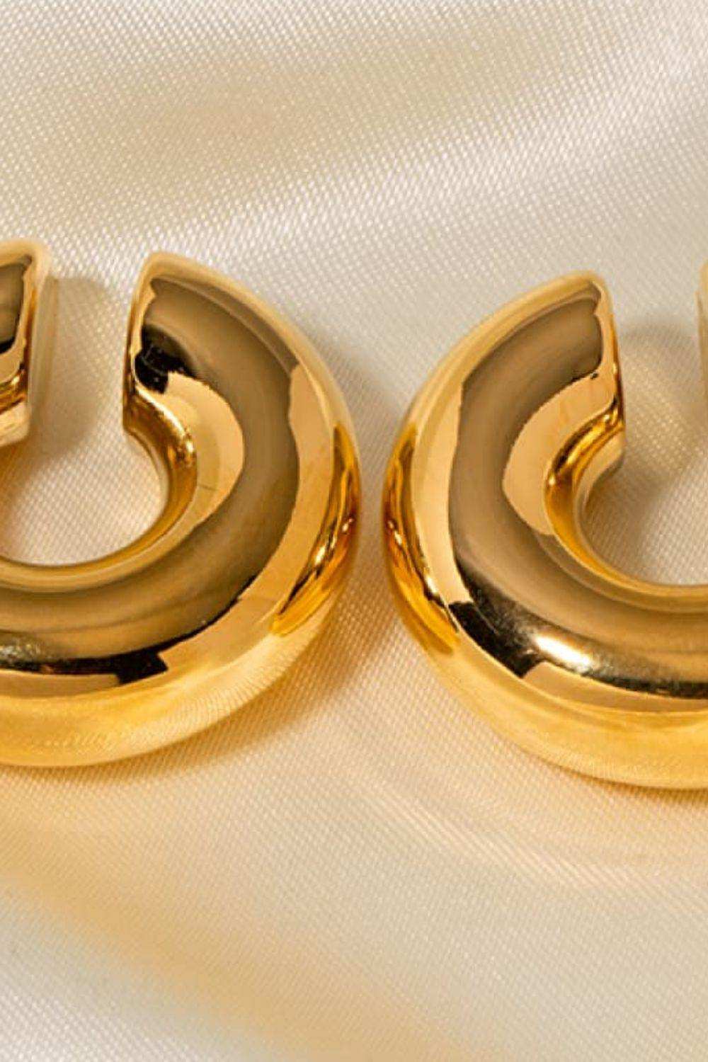 Stainless Steel Cuff Earrings - Trendsi - Flyclothing LLC
