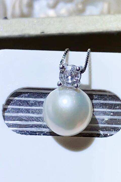 Freshwater Pearl 925 Sterling Silver Necklace - Trendsi - Flyclothing LLC