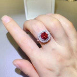 2 Carat Moissanite 925 Sterling Silver Ring - Trendsi - Flyclothing LLC