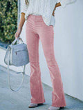 High Waist Bootcut Pants - Trendsi - Flyclothing LLC