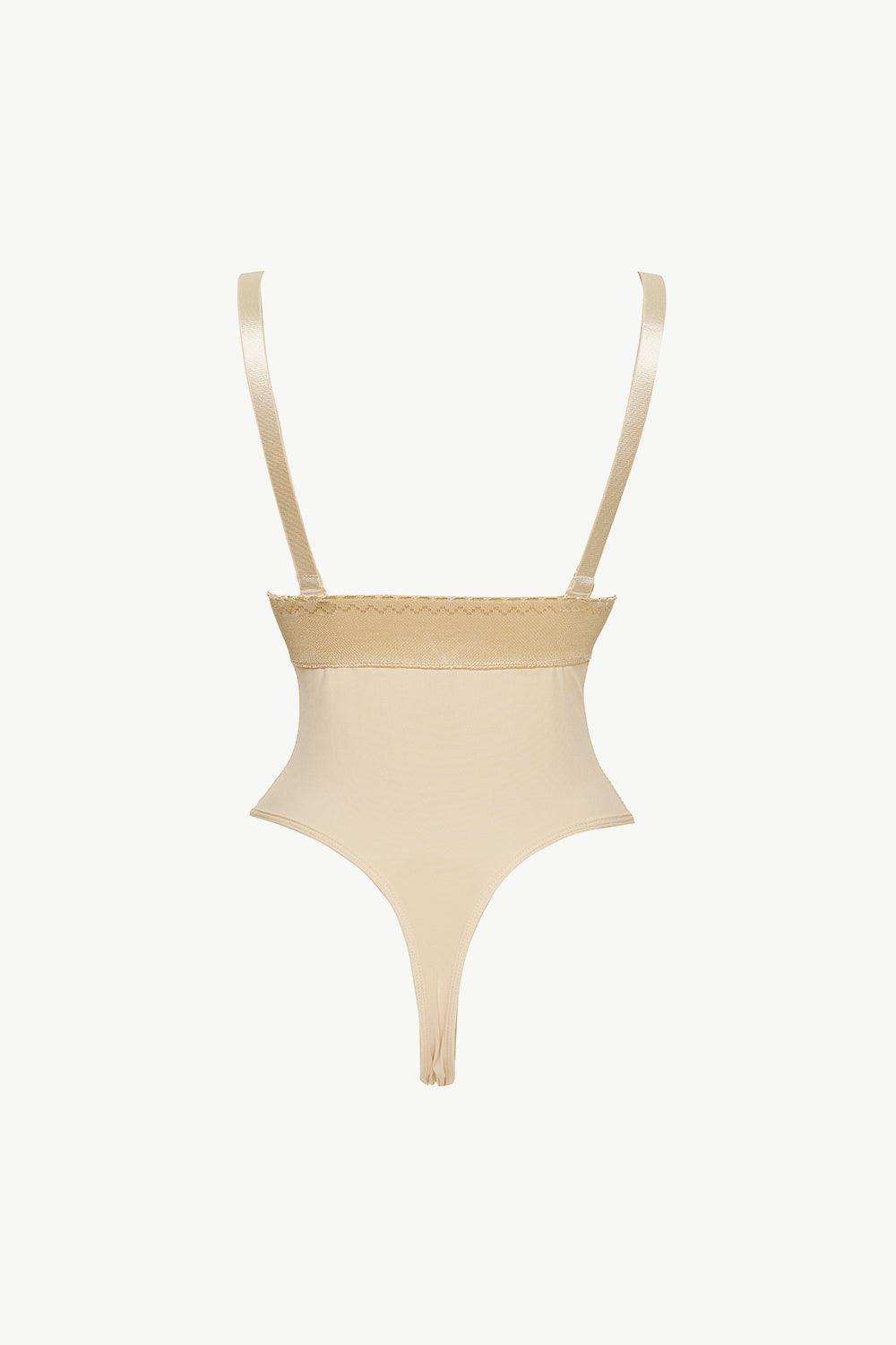 Full Size Adjustable Strap Zip-Up Shaping Bodysuit - Trendsi - Flyclothing LLC