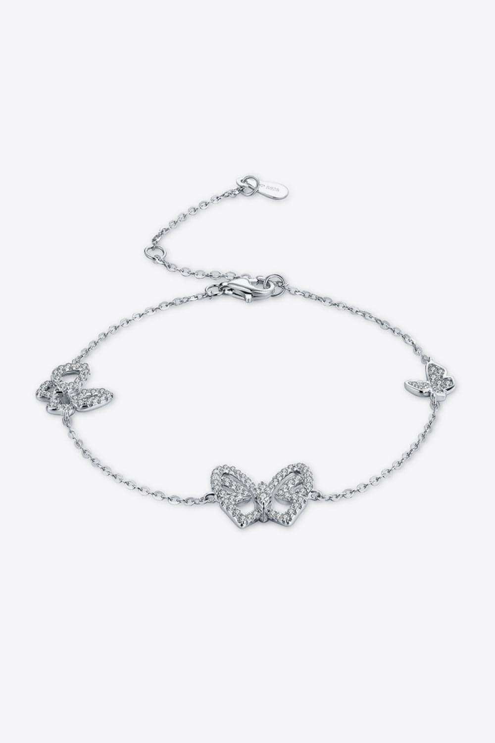 Moissanite Butterfly Shape Bracelet - Trendsi - Flyclothing LLC