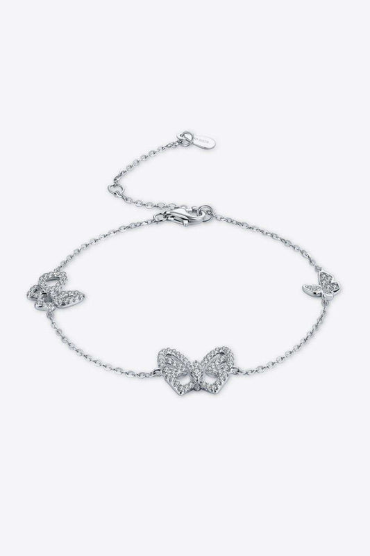 Moissanite Butterfly Shape Bracelet - Trendsi - Flyclothing LLC