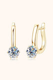 2 Carat Moissanite 925 Sterling Silver Earrings - Trendsi - Flyclothing LLC