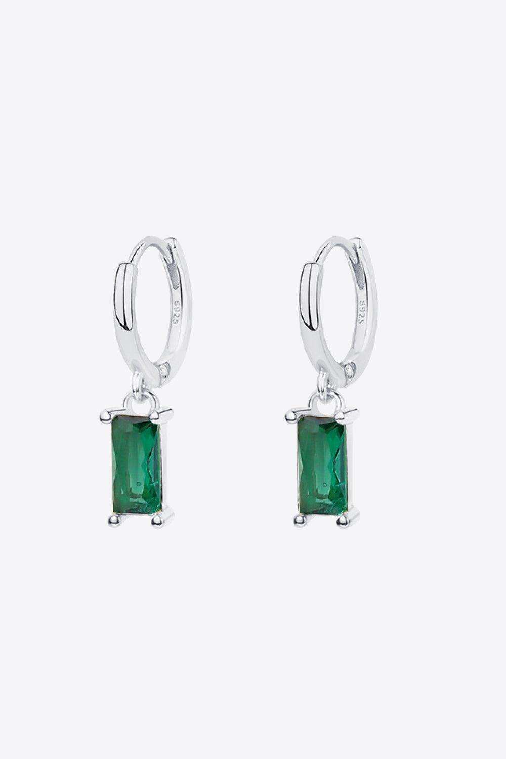 Retro 925 Sterling Silver Cubic Zirconia Drop Earrings - Trendsi - Flyclothing LLC