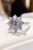 1 Carat Moissanite Flower Ring - Trendsi - Flyclothing LLC