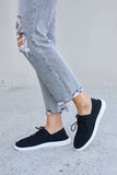 Forever Link Flat Round Toe Lace-Up Sneakers - Trendsi - Flyclothing LLC