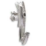 Alamode Imitation Rhodium Brass Brooches with AAA Grade CZ in Black Diamond - Alamode - Flyclothing LLC