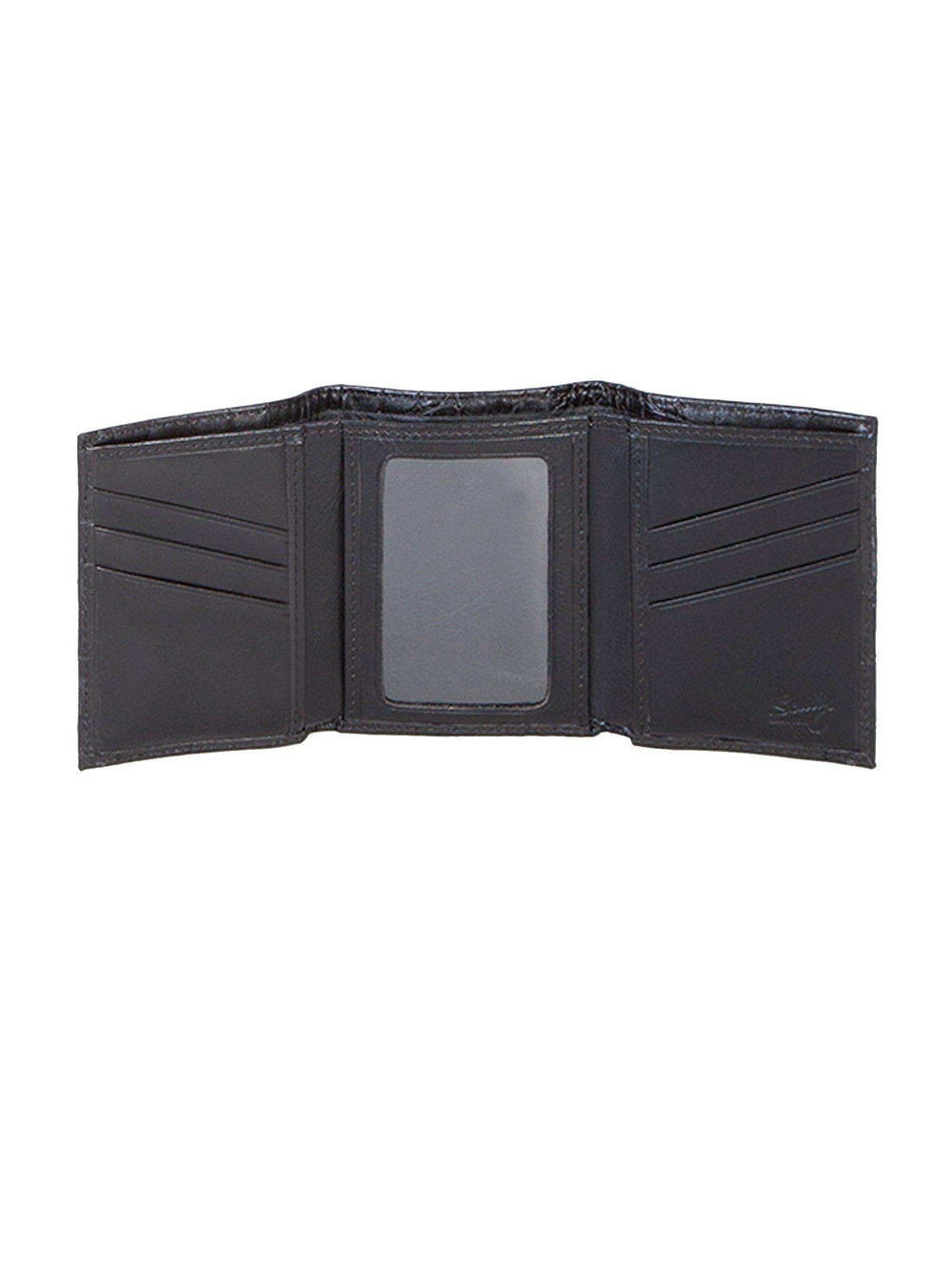 Scully BLACK MEN'S THREEFOLD W/ID - Scully Leather - Flyclothing LLC