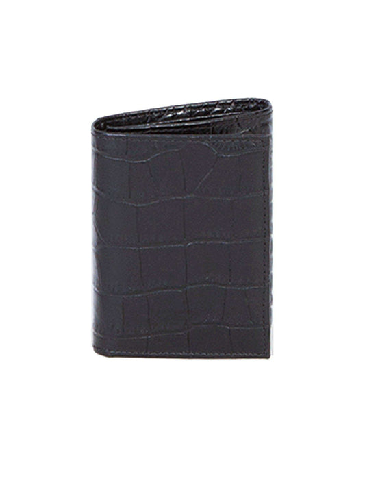 Scully BLACK MEN'S THREEFOLD W/ID - Scully Leather - Flyclothing LLC
