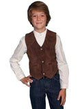 Scully EXPRESSO BOAR SUEDE KIDS VEST - Scully Leather - Flyclothing LLC