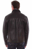 Scully Leather 100% Leather Vintage Black Mens Jacket - Scully Leather - Flyclothing LLC