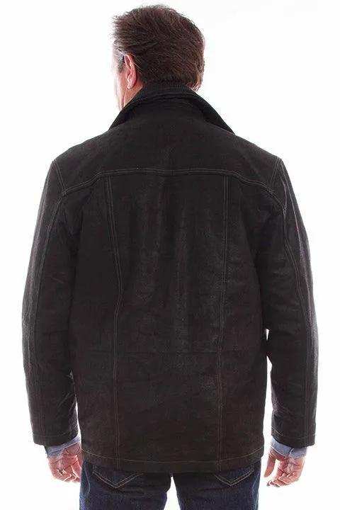 Scully Leather 100% Leather Vintage Black Men's Jacket - Scully Leather - Flyclothing LLC