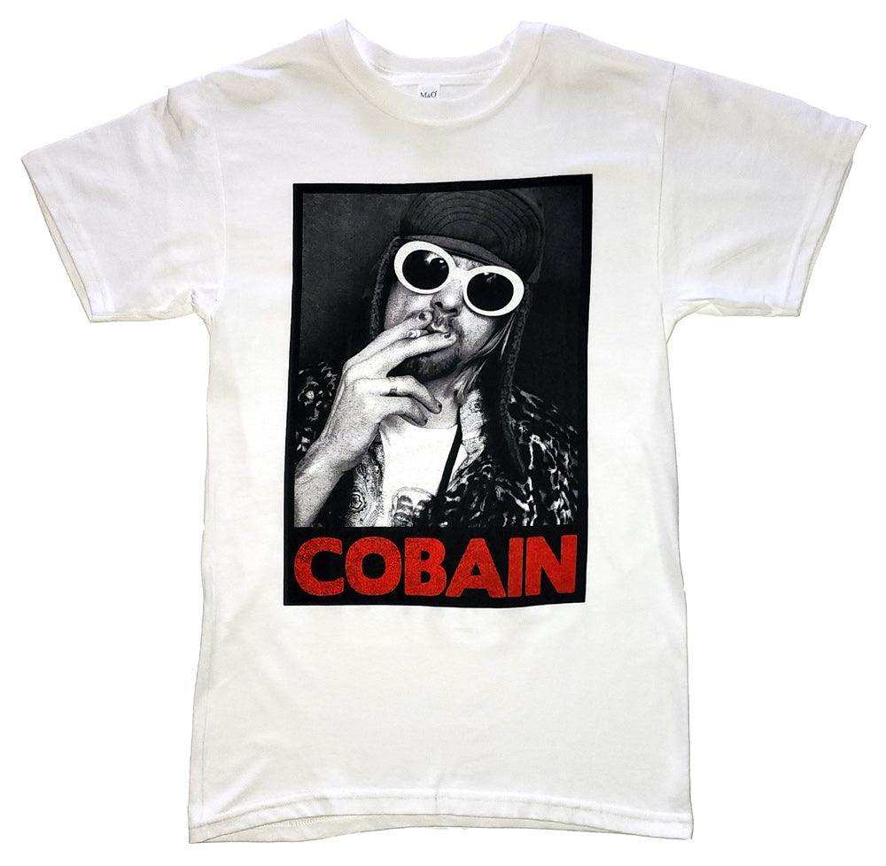 Curt Cobain Smoking Mens T-Shirt - Nirvana - Flyclothing LLC