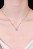 1 Carat Moissanite 925 Sterling Silver Necklace - Trendsi - Flyclothing LLC