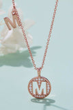 Moissanite K to T Pendant Necklace - Trendsi - Flyclothing LLC