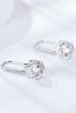 6-Prong Moissanite Drop Earrings - Trendsi - Flyclothing LLC