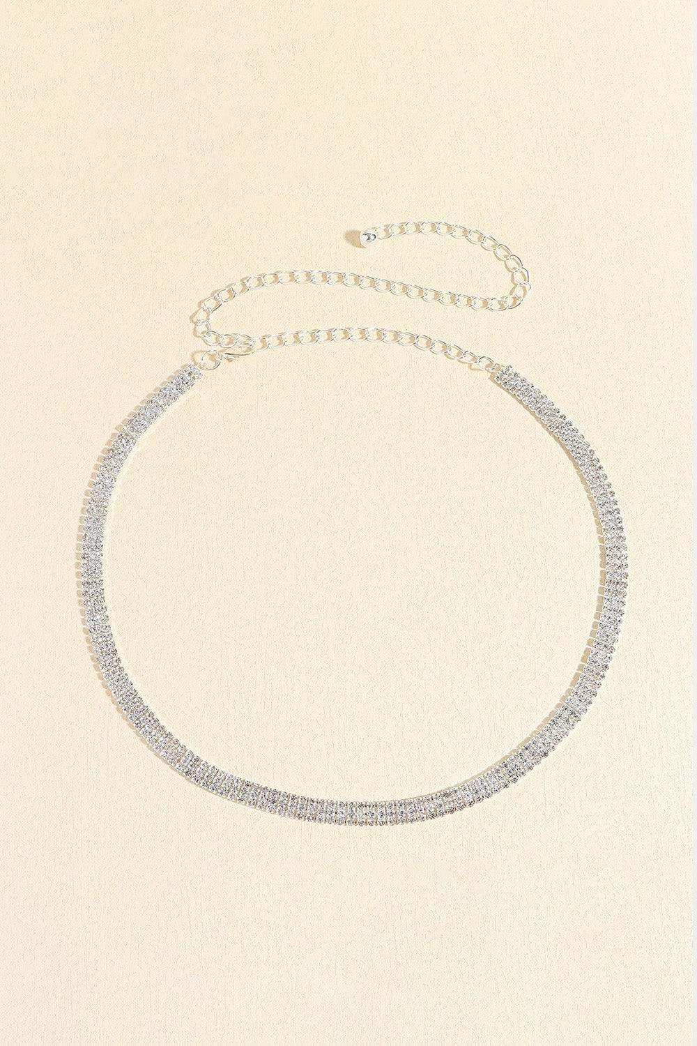 Rhinestones Alloy Belt - Trendsi - Flyclothing LLC