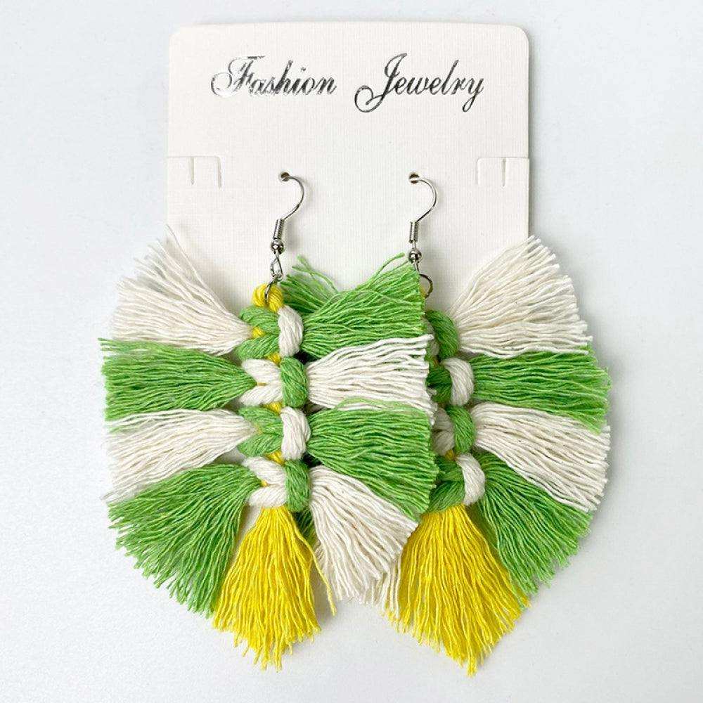 Fringe Detail Dangle Earrings - Trendsi - Flyclothing LLC