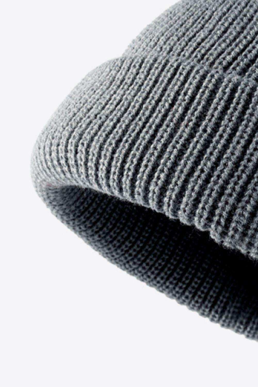 Calling For Winter Rib-Knit Beanie - Trendsi - Flyclothing LLC
