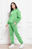 Drop Shoulder Long Sleeve Hoodie and Pants Set - Trendsi - Flyclothing LLC