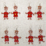 Dancing Girl Santa Earrings - Creative Alternatives - Creative Alternatives - Flyclothing LLC