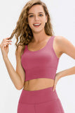 Scoop Neck Long Sports Bra - Trendsi - Flyclothing LLC