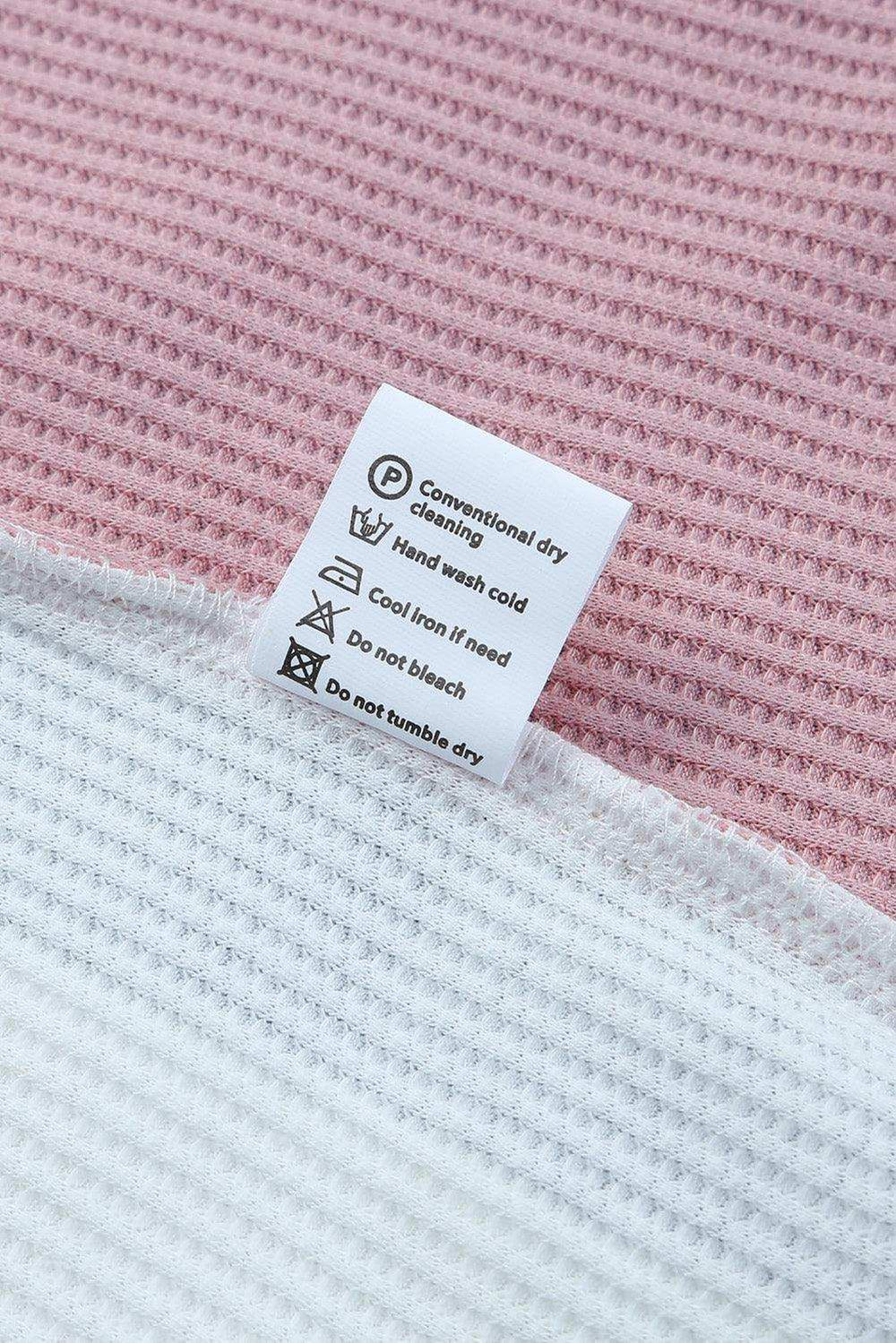 Multicolored Striped Waffle-Knit Sleeveless Tank - Trendsi - Flyclothing LLC