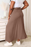Double Take Full Size Soft Rayon Drawstring Waist Maxi Skirt Rayon - Trendsi - Flyclothing LLC