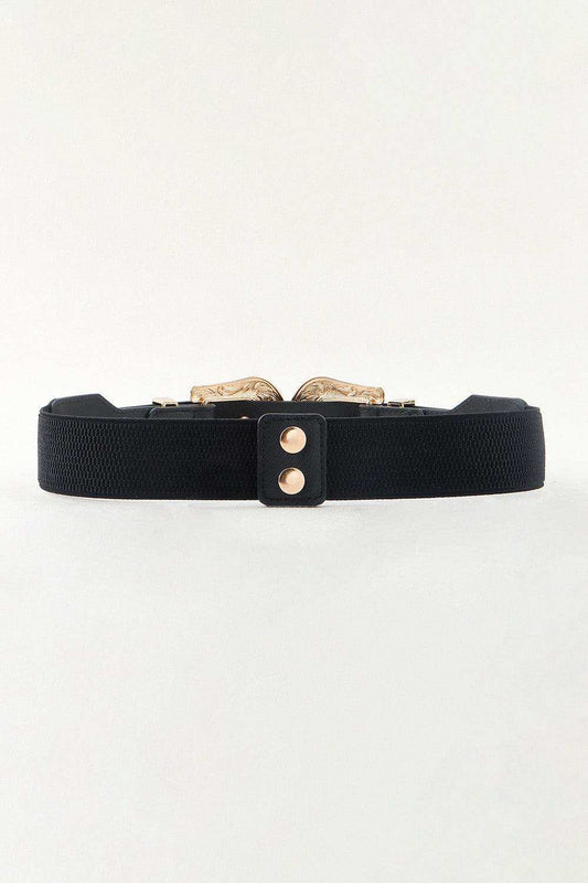 Symmetrical Zinc Alloy Buckle PU Leather Belt - Trendsi - Flyclothing LLC