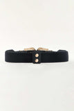 Symmetrical Zinc Alloy Buckle PU Leather Belt - Trendsi - Flyclothing LLC