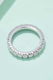 2.3 Carat Moissanite 925 Sterling Silver Eternity Ring - Trendsi - Flyclothing LLC