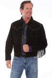 Scully BLACK BOAR SUEDE TEXAN JACKET - Scully Leather - Flyclothing LLC