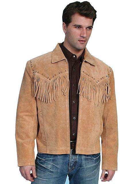 Scully BOURBON BOAR SUEDE TEXAN JACKET - Scully Leather - Flyclothing LLC
