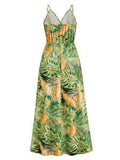 Printed Surplice Spaghetti Strap Dress - Trendsi - Flyclothing LLC