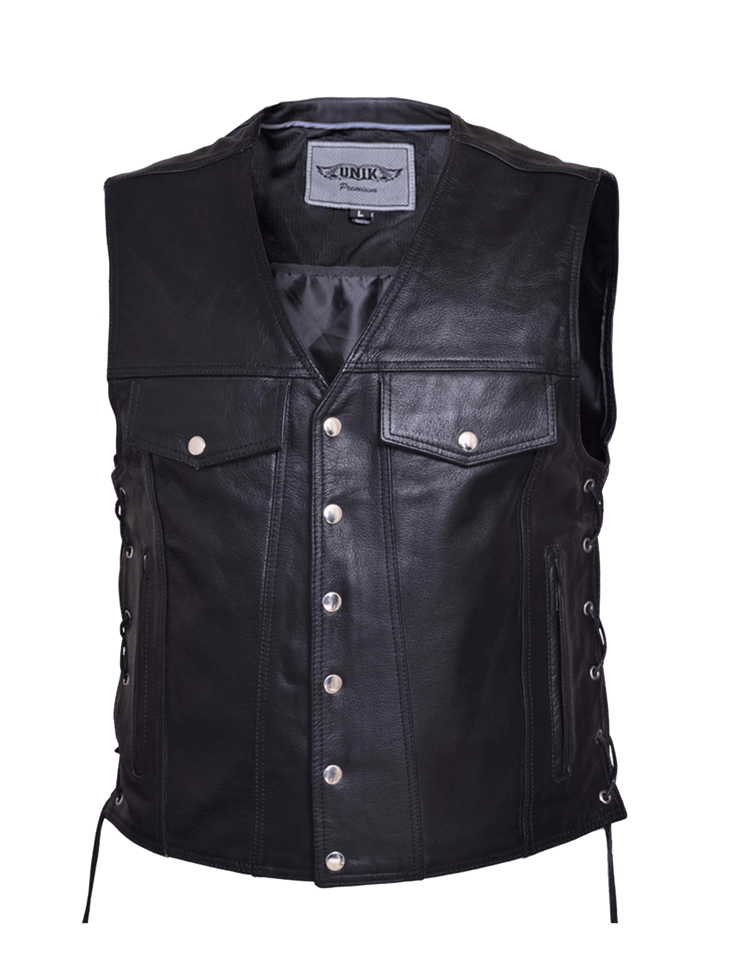 Unik International Mens Premium Leather Vest 2601.00