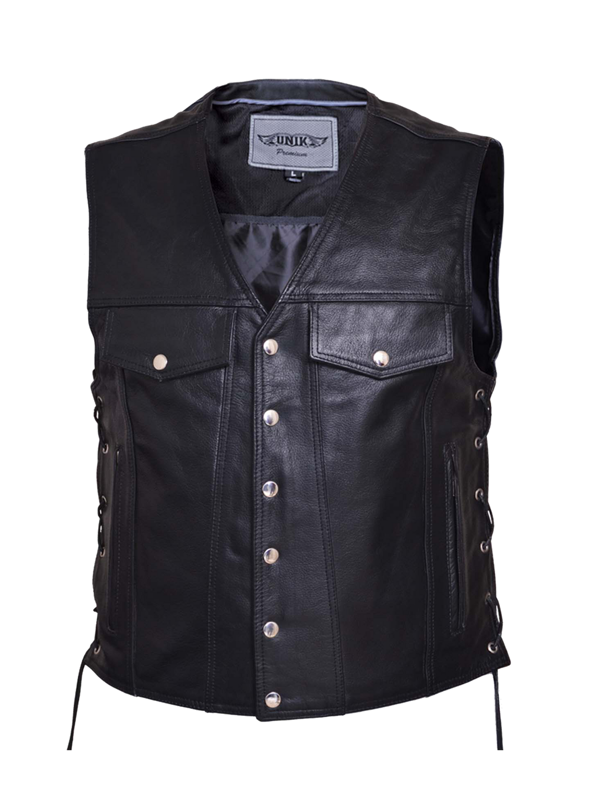 Unik International Mens Premium Leather Vest 2601.00