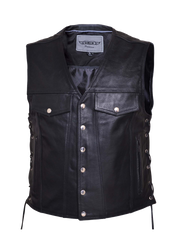 Unik International Mens Premium Leather Vest 2601.00
