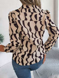 Printed Button Up Long Sleeve Shirt - Trendsi - Flyclothing LLC