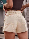High Waist Denim Shorts with Pockets - Trendsi - Flyclothing LLC