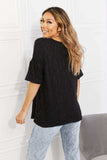BOMBOM At The Fair Animal Textured Top in Black - Trendsi - Flyclothing LLC