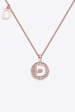 Moissanite A to J Pendant Necklace - Trendsi - Flyclothing LLC