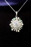 2 Carat Moissanite 925 Sterling Silver Necklace - Trendsi - Flyclothing LLC