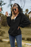 Cable-Knit Long Sleeve Hooded Jacket - Trendsi - Flyclothing LLC