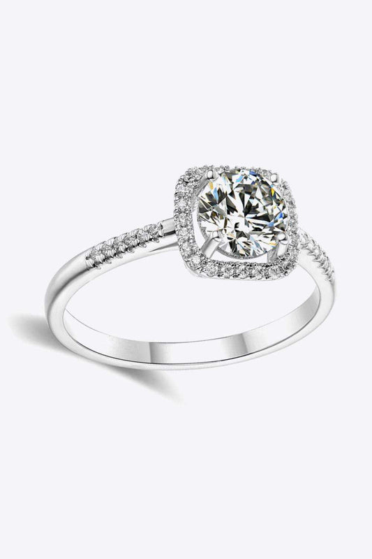 1 Carat Moissanite Zircon Ring - Trendsi - Flyclothing LLC