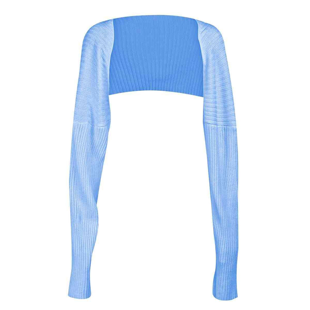 Long Sleeve Knit Bolero - Trendsi - Flyclothing LLC