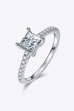 1.21 Carat Moissanite 925 Sterling Silver Side Stone Ring - Trendsi - Flyclothing LLC